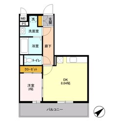 アイリスコート七右衛門の物件間取画像